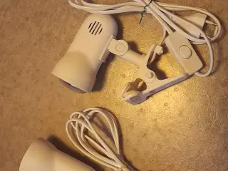 2 stk clip spots med afbryder på ledning.
