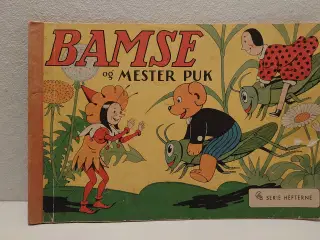 Bamse og Mester Puk. 1.udg.1.oplag. 1945.Sjældent