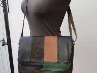Ny læder skulder taske