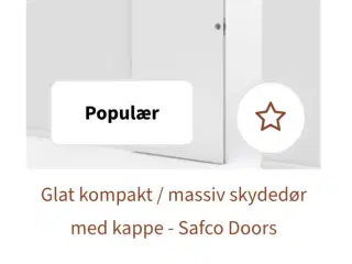 Helt ny og komplet skydedør