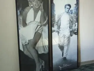 James Dean og Marilyn Monroe 