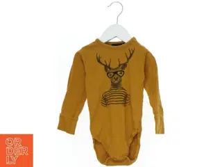 Langærmet bodystocking med hjorteprint fra Petit (str. 86)