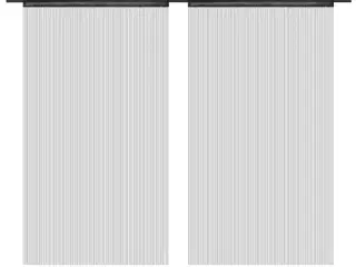 Trådgardiner 2 stk. 100 x 250 cm sort