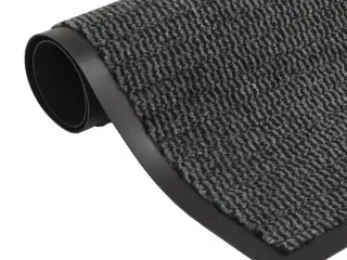 Måtte med støvkontrol rektangulær tuftet 40 x 60 cm antracitgrå