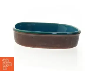 Søholm Keramisk fad med Turkis glasur (str. 28x24 cm)