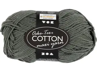 Bomuldsgarn, nr. 8/8, L: 80-85 M, pind 4-4,5, grå, 50 g/ 1 ngl.