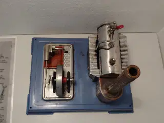Wilesco dampmaskine D8 m. kasse mm. Afprøvet.