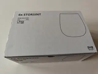 Ikea STORSINT klart glas, 37 cl. nye