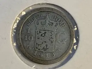 1/10 G Netherlands East Indies 1919