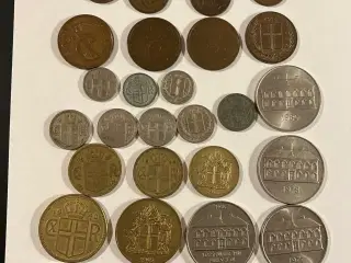 34 stk Islandske mønter - Alle forskellige