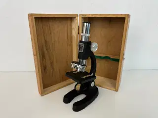 Corona, vintage mikroskop i org. kasse