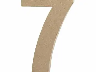 Tal, 7, H: 20,2 cm, B: 11 cm, tykkelse 2,5 cm, 1 stk.