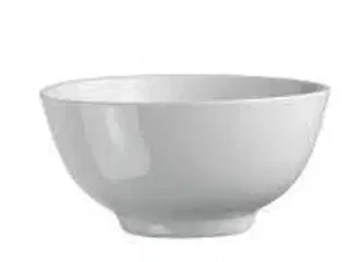 40 stk. Skål rund 125 mm 48 cl hvid porcelæn