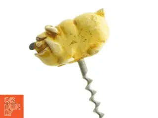 Vinoptrækker med bulldog hundefigur (str. 9 x 6 cm)