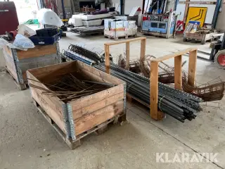 Støbe / armerings udstyr 4 paller