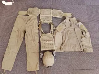 fuldt sæt olive drape airsoft beklædning (uden hje