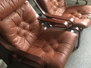 Unikke læder lænestole