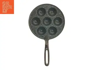Æbleskivepande i støbejern (str. Ø 19 cm)