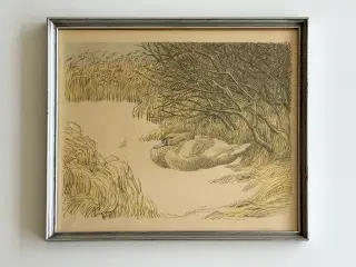 Johannes Larsen, svane i sne