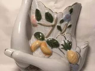 Vægvase med svaner