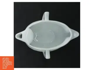 Hvid porcelæns sovsekande fra Pillivuyt (str. 16 cm)