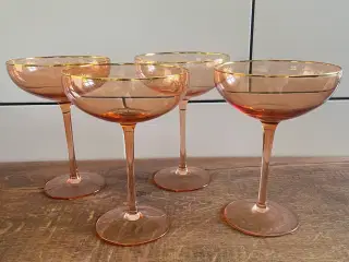 4 stk. Champagneglas 