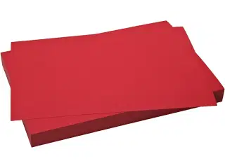 Karton, ark 50x70 cm, 270 g, julerød, 10ark/ 1 pk.
