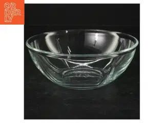 Gennemsigtig glasskål (str. Ø. 15 cm)