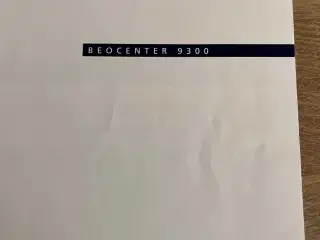 Beocenter 9300 inkl højtalere 