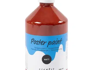 Mat Temperamaling Brun 500ml - Kreativ Dækfarve