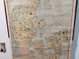 fint lille danmarks kort ikke for stort har patina