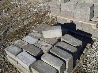 Kantblok sort afraspet 14x17,5x35 cm