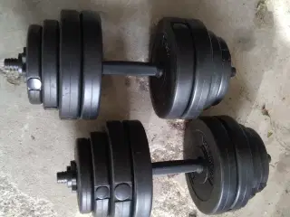 fitnes bench + vægte under halv pris