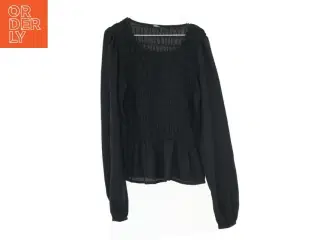 Sort langærmet bluse fra Pigalle (str. XS)