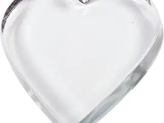Massivt Glas Hjerte 10x9 cm - Elegant Dekoration