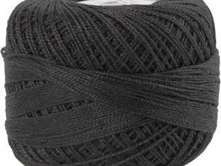 Merceriseret Bomuldsgarn - Sort, 20g til Håndarbejde