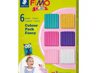 FIMO® Kids Ler - 6 Suppleringsfarver til Kreativ Leg