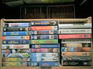 VHS, tegnefilm og børnefilm