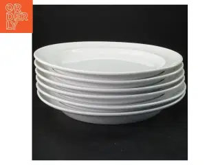 6 tallerkener fra Royal Copenhagen Hvidpot (str. Ø 24 cm)