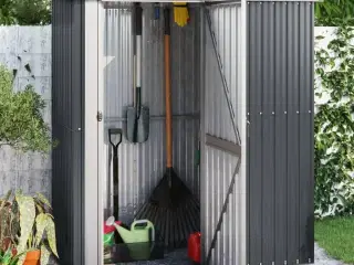 Haveskur 180,5x97x209,5 galvaniseret stål antracitgrå