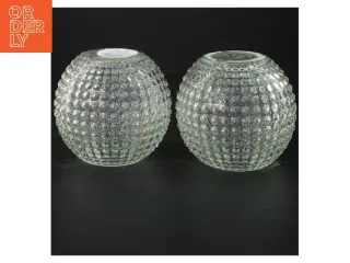 Glas lysestager (str. 10x10 cm)
