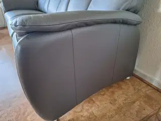 Grå læder sofa