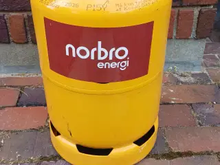 Gasflaske, 11 kg gasflaske ny, fyldt og plomberet.
