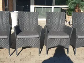 Havestole i polyrattan