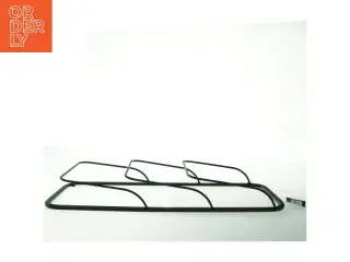 Sort metal magasinholder fra Mica (str. 60 x. 20 cm)