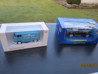 2 stk Nye Modelbil Audi TT Coupe og Volkswagen