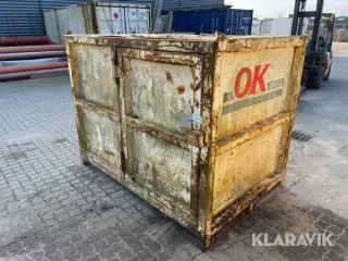 Miljøcontainer med olietank 2000 L