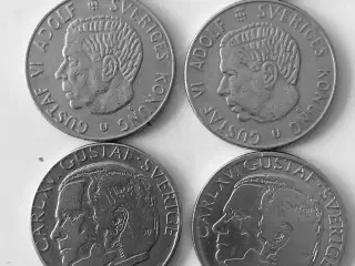 1 KR Sverige 1971-73 & 1977-2000 (mønter)