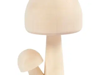 Elegante paddehatte i lyst træ - 8,5 cm høj