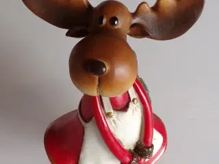 Fin juleelg i polyresin 23,5 cm høj 